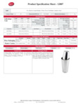 Tablecraft Boston Cocktail Shaker Specsheet Tablecraft Boston Cocktail Shaker Specsheet