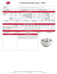 Tablecraft Hive Collection Bowl Specsheet