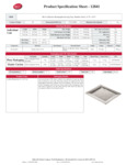 Tablecraft Hive Collection Tray Specsheet