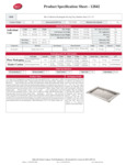 Tablecraft Hive Collection Tray Specsheet Tablecraft Hive Collection Tray Specsheet