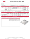Tablecraft Hive Collection Tray Specsheet