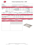 Tablecraft Hive Collection Tray Specsheet Tablecraft Hive Collection Tray Specsheet