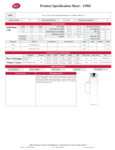 Tablecraft Glass Specsheet
