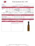 Tablecraft Oil & Vinegar Bottle Specsheet