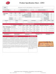 Tablecraft Serving Tray Specsheet