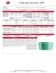 Tablecraft Stackable Bowl & Lid Specsheet Tablecraft Stackable Bowl & Lid Specsheet
