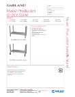 Garland Master Production Stand Specsheet Garland Master Production Stand Specsheet