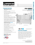 Champion 86 Pro Series Specsheet
