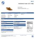 CREPE BUCKWHEAT FRENCH 13.8" 6/16CT WHITE TOQUE spec sheet