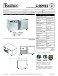 Traulsen C Series Blast Chiller Specsheet