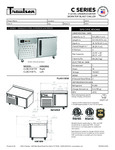 Traulsen C Series Blast Chiller Specsheet