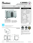 Traulsen C Series Undercounter Worktop Freezer Specsheet