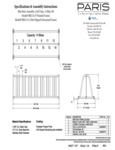 Parish Furnishings 8' Surface Mount Grid Style Bike Rack Specs