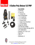 8 gallon poly deluxe spec