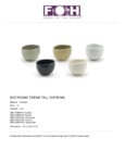 8 Oz. Round Bowl_FOH Tides Collection