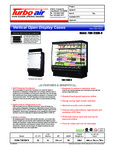 Turbo Air TOM-72DXB-N Spec Sheet