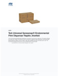 Tork Universal Xpressnap® 1-Ply Natural Kraft Interfold Napkin Dispenser with Environmental Print