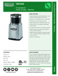 929WSG60_Spec Sheet