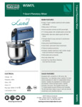 Waring WSM7L Specsheet