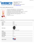 Wesco Industrial Products 240076 Specsheet