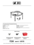 FOH 4.75 qt Stackable Chafer Base Specsheet FOH 4.75 qt Stackable Chafer Base Specsheet