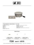 FOH StellarVolt Induction Warmer Specsheet
