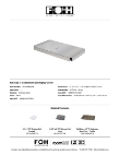FOH T-Collection Cold Display Cover Specsheet