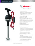 Immersion blender spec sheet 14-23