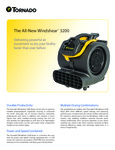 Tornado 98774 Windshear 3200 3-Speed Air Mover - 3/5 hp spec sheet