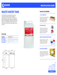 6 GALLON WASTE WATER TANK WITH CAP