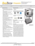AccuTemp E6SGL Evolution Stand-Mounted Electric Boiler-Free Connectionless Steamer SpecSheet