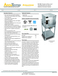 AccuTemp SGL Evolution Stand-Mounted Electric Boiler-Free Steamer SpecSheet