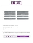 FOH ACF010GYT88 Carafe Labels (Pre-Labeled) Specsheet