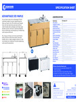 SINK PORT ADVANTAGE 24X48X37 SS MPL spec sheet