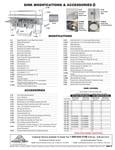 Advance Tabco Sink Accessories Specsheet