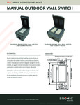 Affinity Controls Manual Outdoor Wall Switch_Spec Affinity Controls Manual Outdoor Wall Switch_Spec