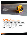 AM5D Air Mover SpecSheet AM5D Air Mover SpecSheet