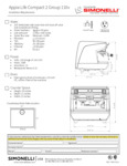 Appia Life Compact 110V 2 group SpecSheet