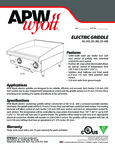 APW Wyott E36S Spec Sheet