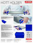 SILICONE HOT HOLDER, NON-SLIP BLUE spec sheet
