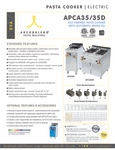 Arcobaleno APCA35D and APCA35 Spec Sheet