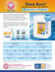 Arm & Hammer Clean Burst Liquid Laundry Detergent 5 Gal Spec Sheet