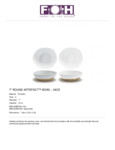 Front of The House DBO163BEP22 Artefact? 7Ash Round Porcelain Bowl - 6/Case