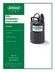 Ashland UT56 Utility Pump Spec Sheet