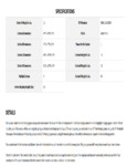 Aspect Specsheet Aspect Specsheet