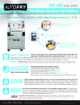 AutoFry MTI-40E 6.0 Gallon Double Basket Mobile Automatic Ventless Fryer Specsheet