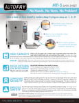 AutoFry MTI-5 2 Gallon Compact Automatic Ventless Fryer Spec Sheet