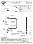 FAUCET FILLER DECK MT SNGL W/ 96" HOSE ANGL 2.2GPM