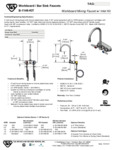 FAUCET WALL 4" C 5 3/4" GNECK 1.5 GPM INSTALL KIT spec sheet FAUCET WALL 4" C 5 3/4" GNECK 1.5 GPM INSTALL KIT spec sheet