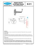 Bobrick 179B211 Tech Drawing